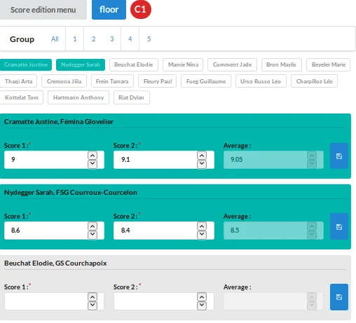 Open the Gymna-Score website
